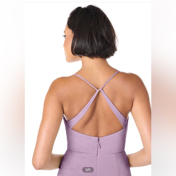 Wisteria Fitted Sweetheart Lace Mesh Dress - Picture 4 of 6